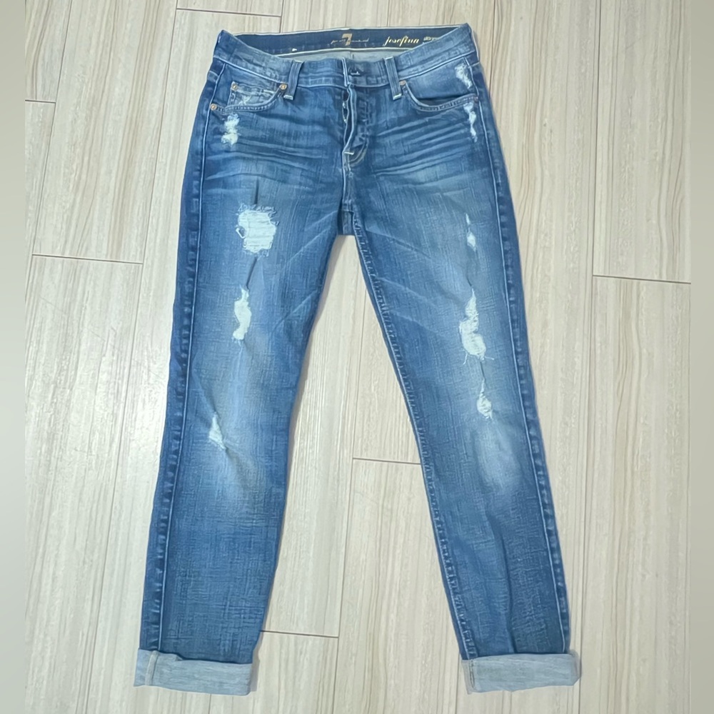 7fam Josephine boyfriend Jean destroyed skinny 24